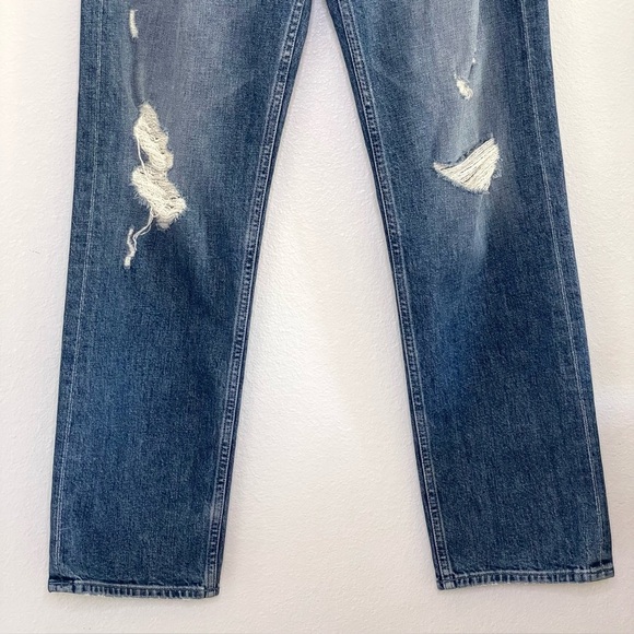 Mother Superior High Waisted Study Hover Distressed Jean Peaches and Screams 24 - Picture 7 of 16